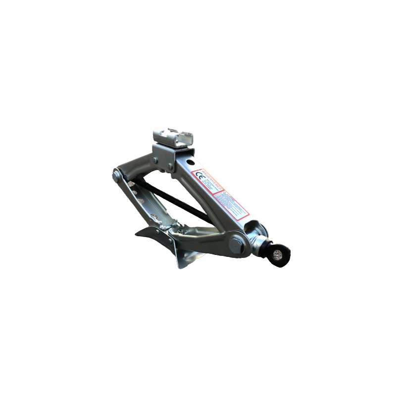 IWH car jack scissor mechanism, silver, with crank handle, 1 tonne, 95-325 mm